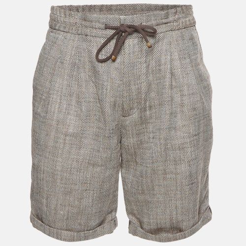 Herringbone Drawstring Bermuda Shorts M - Brunello Cucinelli - Modalova