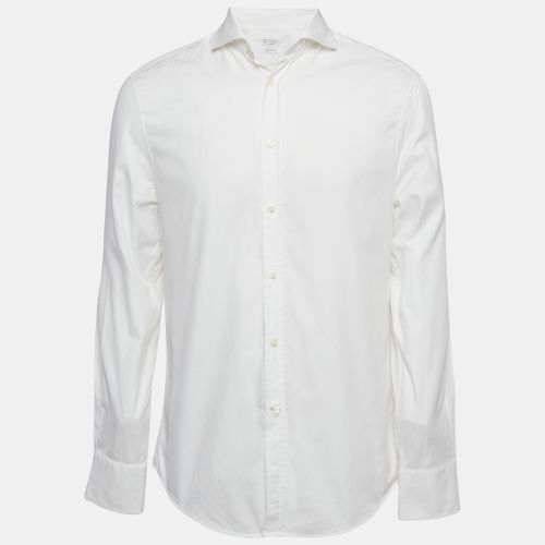 Brunello Cucinelli White Cotton Slim Fit Shirt L - Brunello Cucinelli - Modalova