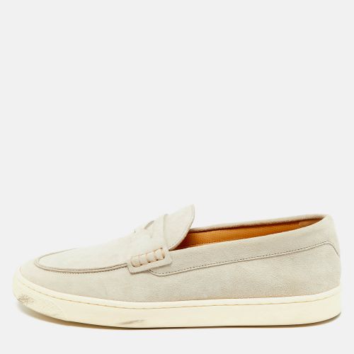Brunello Cucinelli Grey Suede Slip On Loafers Size 43 - Brunello Cucinelli - Modalova