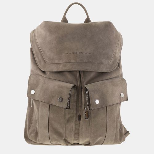 Turtledove Suece Backpack - Brunello Cucinelli - Modalova