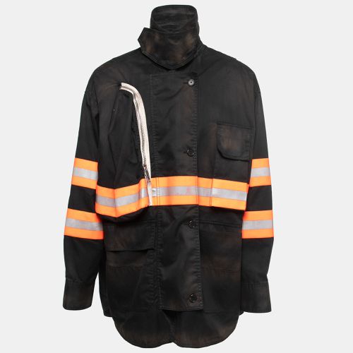 Calvin Klein Black Cotton Reflective Fireman Jacket M - Calvin Klein - Modalova