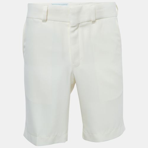 Casablanca White Wool Gabardine Bermuda Shorts M - Casablanca - Modalova