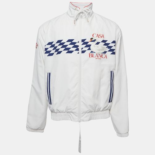 Casablanca White Par Avion Print Synthetic Shell Suit Track Jacket L - Casablanca - Modalova