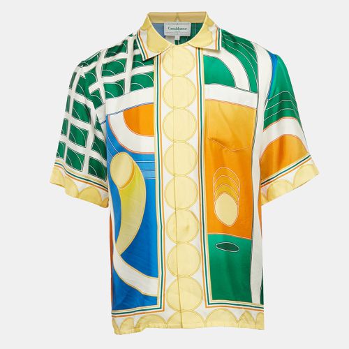 Casablanca Multicolor Silk Reve De Tennis Short Sleeve Shirt S - Casablanca - Modalova