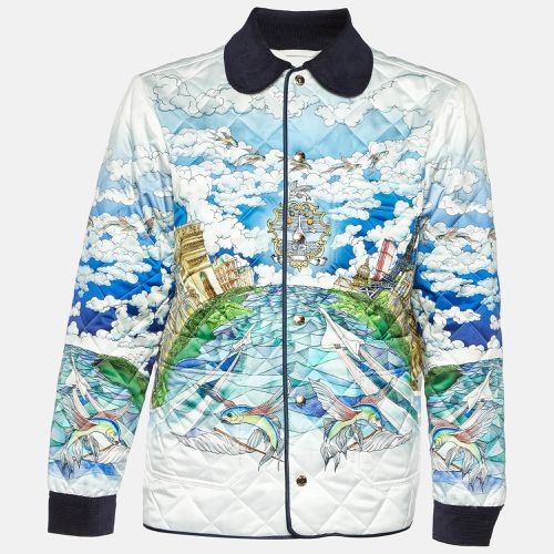 Casablanca White Printed Stain Le Vol Ideal Quilted Hunting Jacket L - Casablanca - Modalova