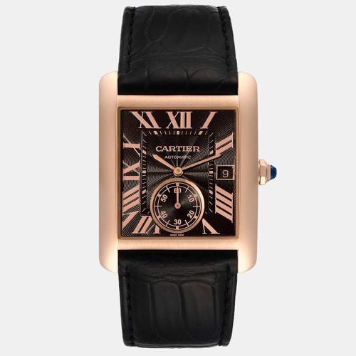 K Rose Gold Tank MC W5330002 Automatic Men's Wristwatch 34 mm - Cartier - Modalova