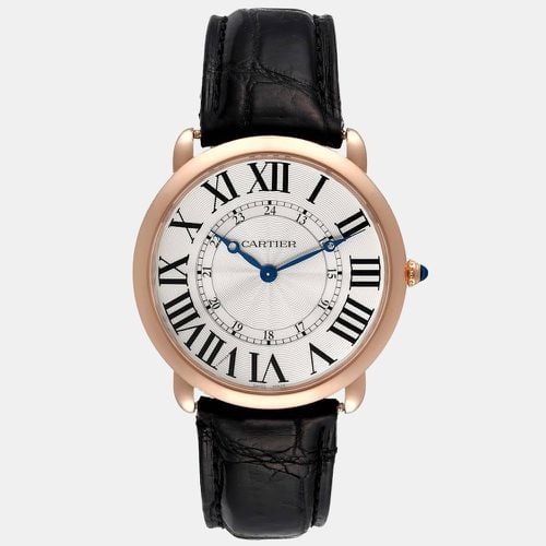 Cartier Silver 18k Rose Gold Ronde Louis W6801004 Manual Winding Men's Wristwatch 42 mm - Cartier - Modalova