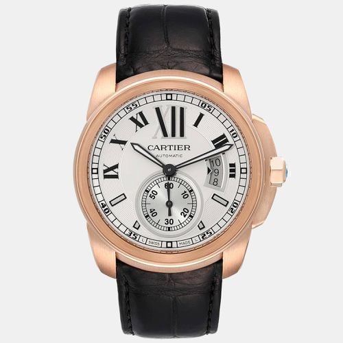 K Rose Gold Calibre de W7100009 Automatic Men's Wristwatch 42 mm - Cartier - Modalova