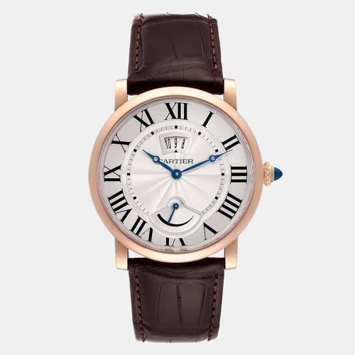 Cartier Silver 18k Rose Gold Rotonde de Cartier W1556252 Manual Winding Men's Wristwatch 40 mm - Cartier - Modalova