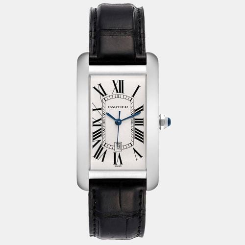 K White Gold Tank Americaine W2603256 Automatic Men's Wristwatch 27 mm - Cartier - Modalova