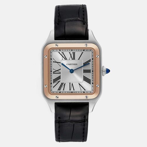 Santos Dumont Large Steel Rose Gold Mens Watch W2SA0011 43.5 mm x 31.4 mm - Cartier - Modalova