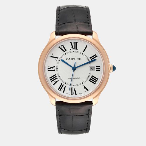 Cartier Ronde Louis Rose Gold Silver Dial Automatic Men's Watch WGRN0011 40 mm - Cartier - Modalova