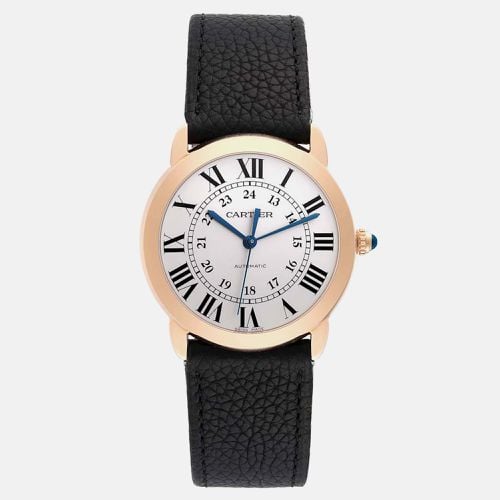 Cartier Ronde Solo Steel Rose Gold Automatic Men's Watch 36 mm - Cartier - Modalova