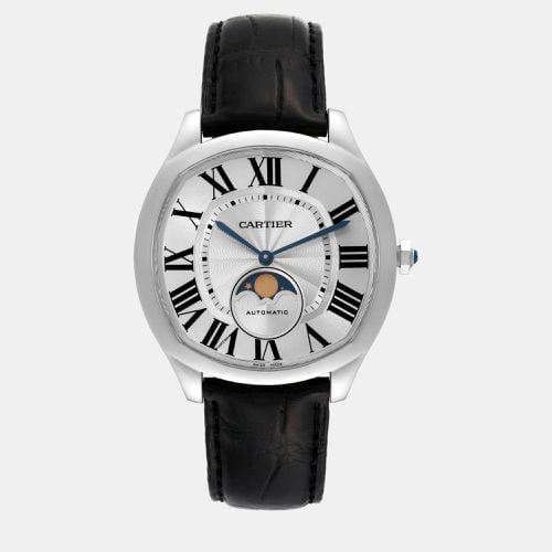 Cartier Drive Silver Dial Moonphase Steel Men's Watch 40 mm - Cartier - Modalova