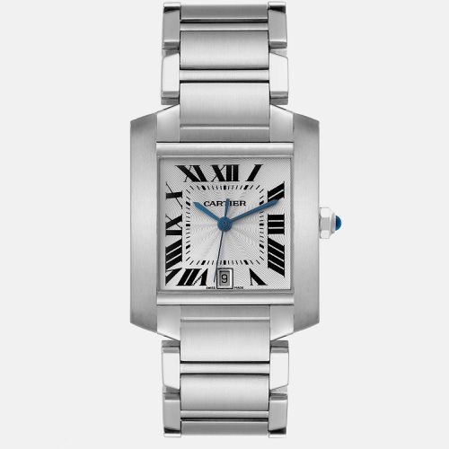 Cartier Tank Francaise Large Automatic Steel Men's Watch W51002Q3 28 x 32 mm - Cartier - Modalova