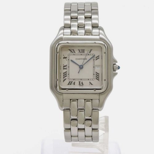 Cartier Ivory Stainless Steel Panthere W25032P5 Quartz Men's Wristwatch 29 mm - Cartier - Modalova