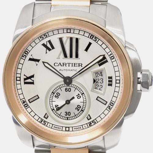 Stainless Steel Calibre de W7100036 Automatic Men's Wristwatch 42 mm - Cartier - Modalova