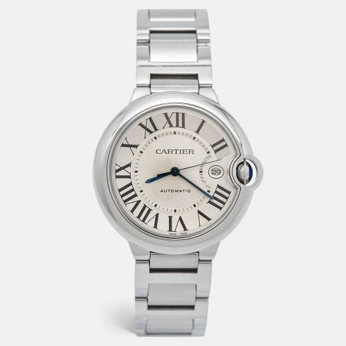 Cartier Silver Stainless Steel Ballon Bleu W69012Z4 Men's Wristwatch 42 mm - Cartier - Modalova