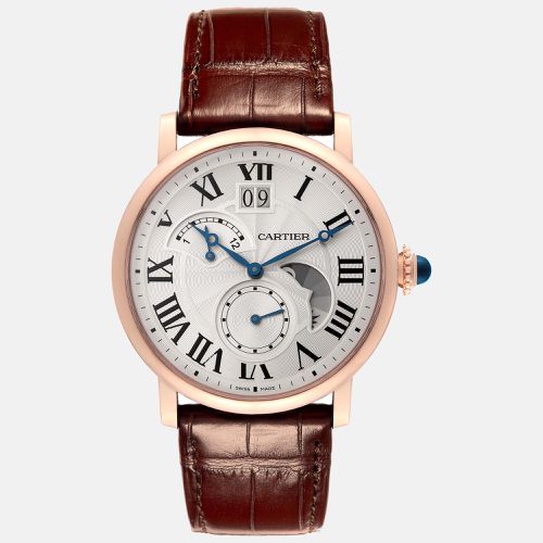 Cartier Rotonde Retrograde GMT Time Zone Rose Gold Watch W1556240 - Cartier - Modalova