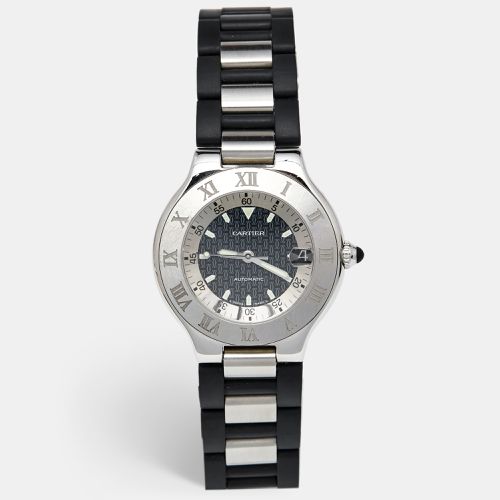 Stainless Steel Rubber Autoscaph Must 21 W10147U2 Unisex Wristwatch 36 mm - Cartier - Modalova