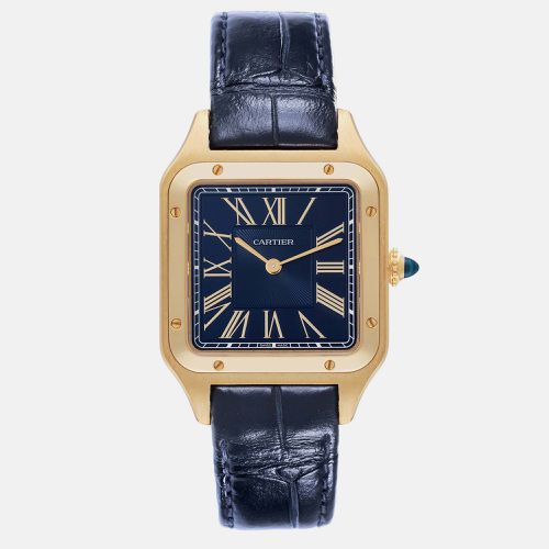 Santos Dumont Yellow Gold Dial Men's Watch WGSA0077 43.5 x 31.4 mm - Cartier - Modalova