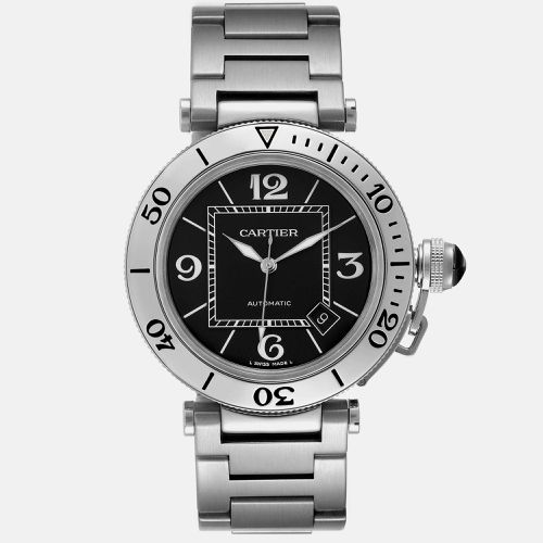 Cartier Black Stainless Steel Pasha Seatimer W31077M7 Men's Wristwatch 40.5 mm - Cartier - Modalova