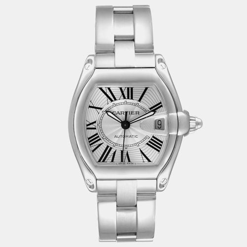 Cartier Roadster Large Silver Dial Steel Men's Watch W62025V3 38 x 43 mm - Cartier - Modalova