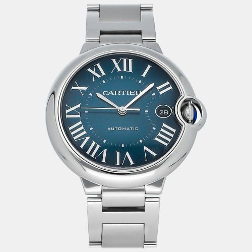 Stainless Steel Ballon Bleu Automatic Men's Wristwatch 40 mm - Cartier - Modalova