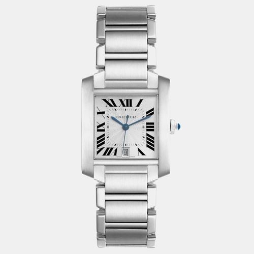 Cartier Tank Francaise Large Automatic Steel Men's Watch 28.0 mm - Cartier - Modalova