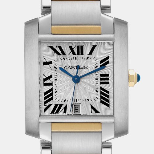 Cartier Silver 18k Yellow Gold Stainless Steel Tank Francaise Automatic Men's Wristwatch 28 mm - Cartier - Modalova