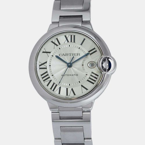 Cartier Stainless Steel Silver Dial Ballon Blue de Cartier Watch Wristwatch 40mm - Cartier - Modalova