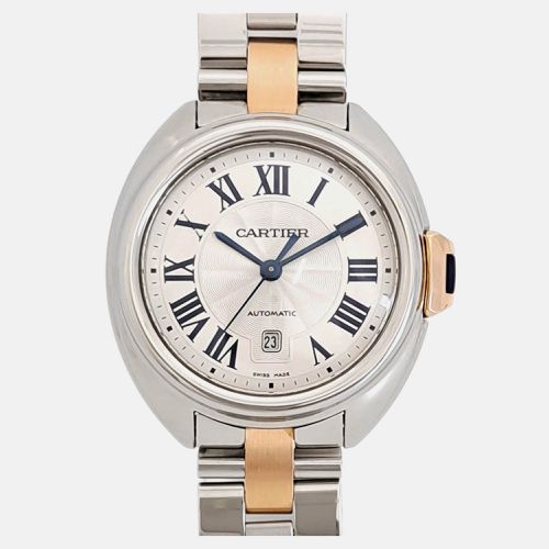 Cartier Pink Stainless Steel Cle de Cartier W2CL0004 Automatic Men's Wristwatch 31 mm - Cartier - Modalova