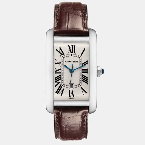 Cartier Tank Americaine Large White Gold Men's Watch 26.6 mm - Cartier - Modalova