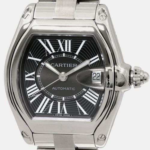 Cartier Black Stainless Steel Roadster W62041V3 Automatic Men's Wristwatch 44 mm - Cartier - Modalova