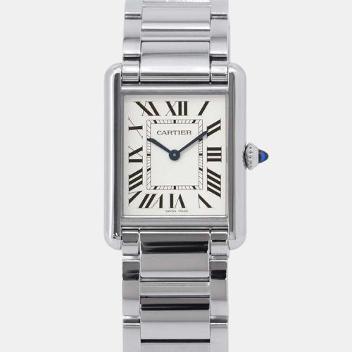 Stainless Steel Tank Must WSTA0052 Quartz Men's Wristwatch 25 mm - Cartier - Modalova