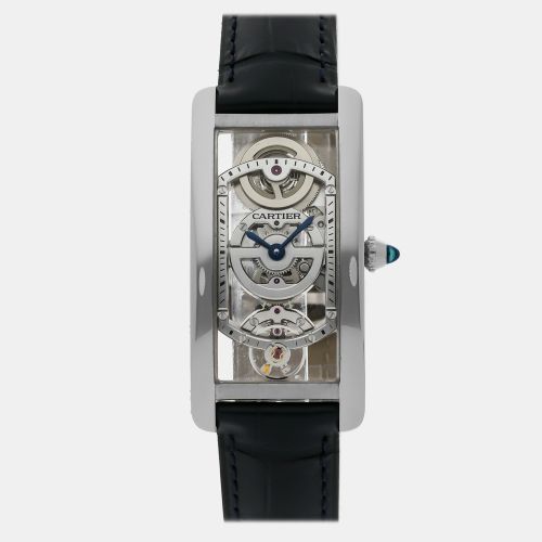 Pre-Owned Cartier Tank Cintree Large Model WHTA0022 46 x 23 mm - Cartier - Modalova