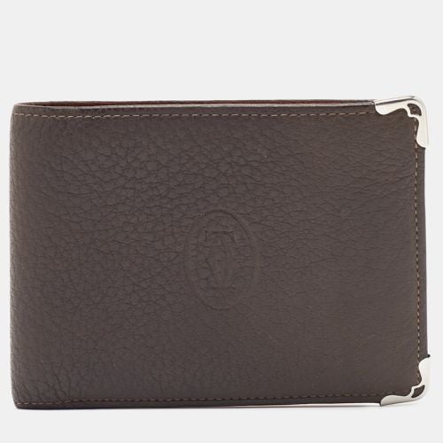 Cartier Brown Leather Must de Cartier 6CC Bifold Wallet - Cartier - Modalova