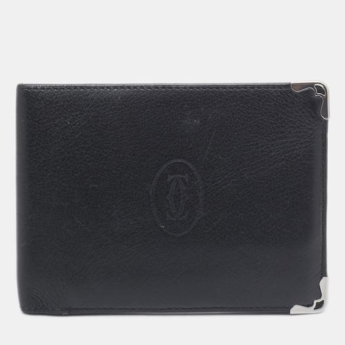 Cartier Black Leather Must De Cartier 6CC Bifold Wallet - Cartier - Modalova