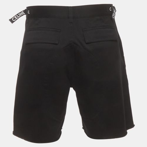 Gabardine Frayed Hem Cargo Shorts M - Celine - Modalova