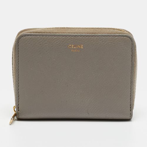 Leather Zip Around Wallet - Celine - Modalova