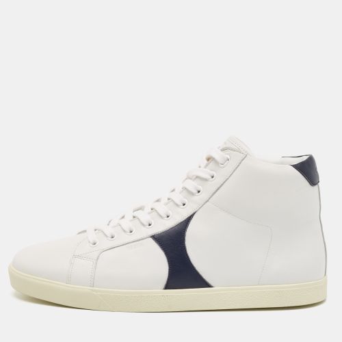 Navy Blue Leather High Top Sneakers Size 44 - Celine - Modalova