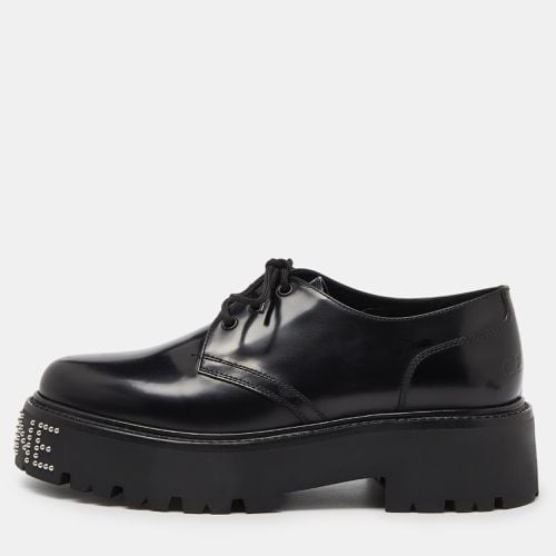 Celine Leather Black Leather Accents Studded Lace Up Derby Size 41 - Celine - Modalova