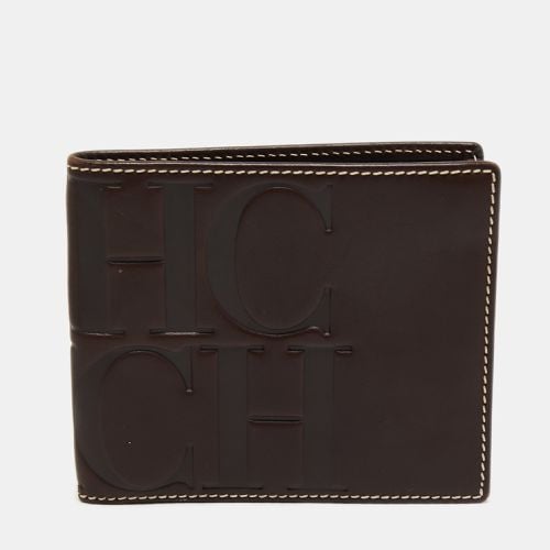 CH Carolina Herrera Dark Brown Leather Bifold Compact Wallet - CH Carolina Herrera - Modalova