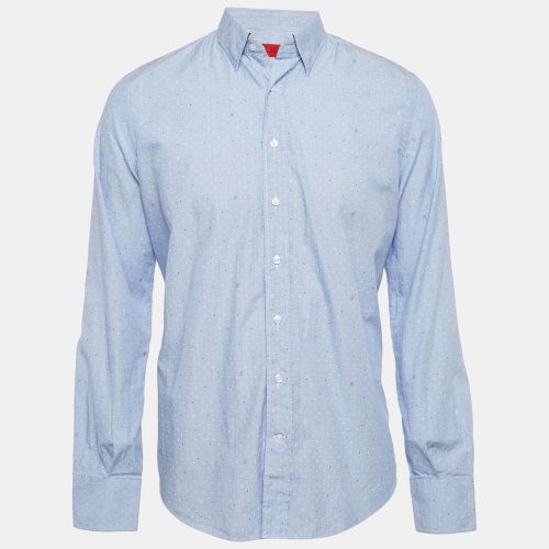 Printed Chambray Button Front Shirt L - CH Carolina Herrera - Modalova