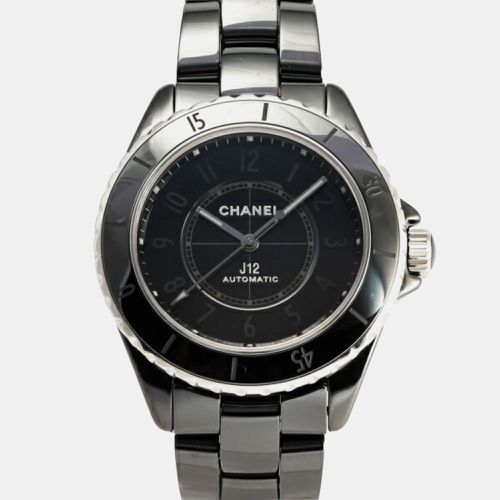 Chanel Black Stainless Steel Ceramic J12 H6185 Automatic Men's Wristwatch 38 mm - Chanel - Modalova