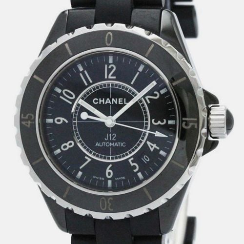 Chanel Black Ceramic J12 H0684 Automatic Men's Wristwatch 39 mm - Chanel - Modalova