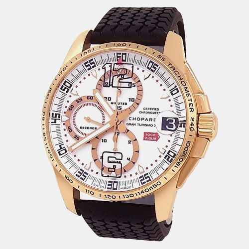Chopard Mille Miglia 161268-5003 Automatic Silver 18k Rose Gold Men's Wristwatch 44 mm - Chopard - Modalova