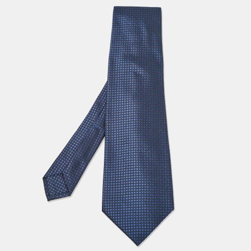 Chopard Dark Blue Patterned Silk Traditional Tie - Chopard - Modalova