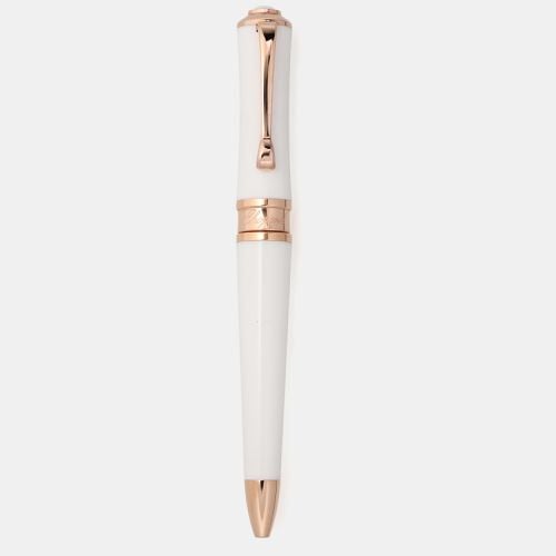 Chopard White Resin Rose Gold Tone Ballpoint Pen - Chopard - Modalova