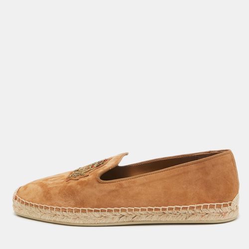 Christian Louboutin Brown Suede Nanou Orlato Espadrille Flats Size 39 - Christian Louboutin - Modalova